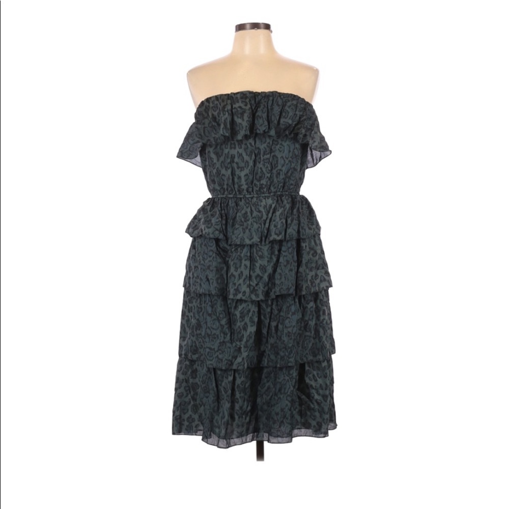Rebecca Taylor Ruffled Strapless Dress 10